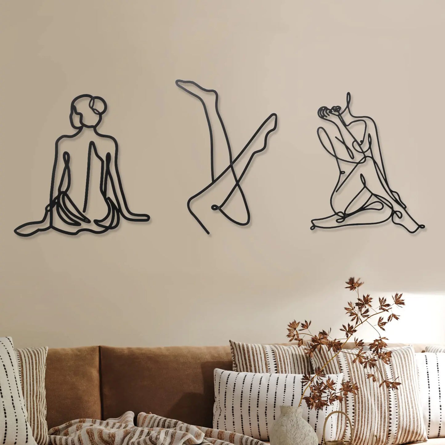 Black Metal Wall Art Decor