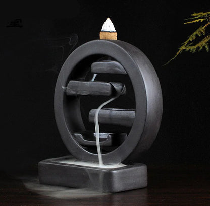 Minimalist Ceramic Backflow Incense Burner Decor