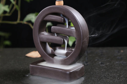 Minimalist Ceramic Backflow Incense Burner Decor